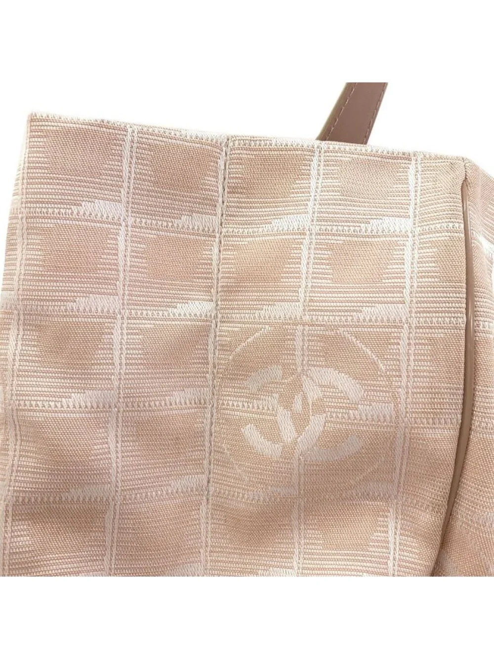 Chanel New Travel Line MM Tote Nylon Jacquard